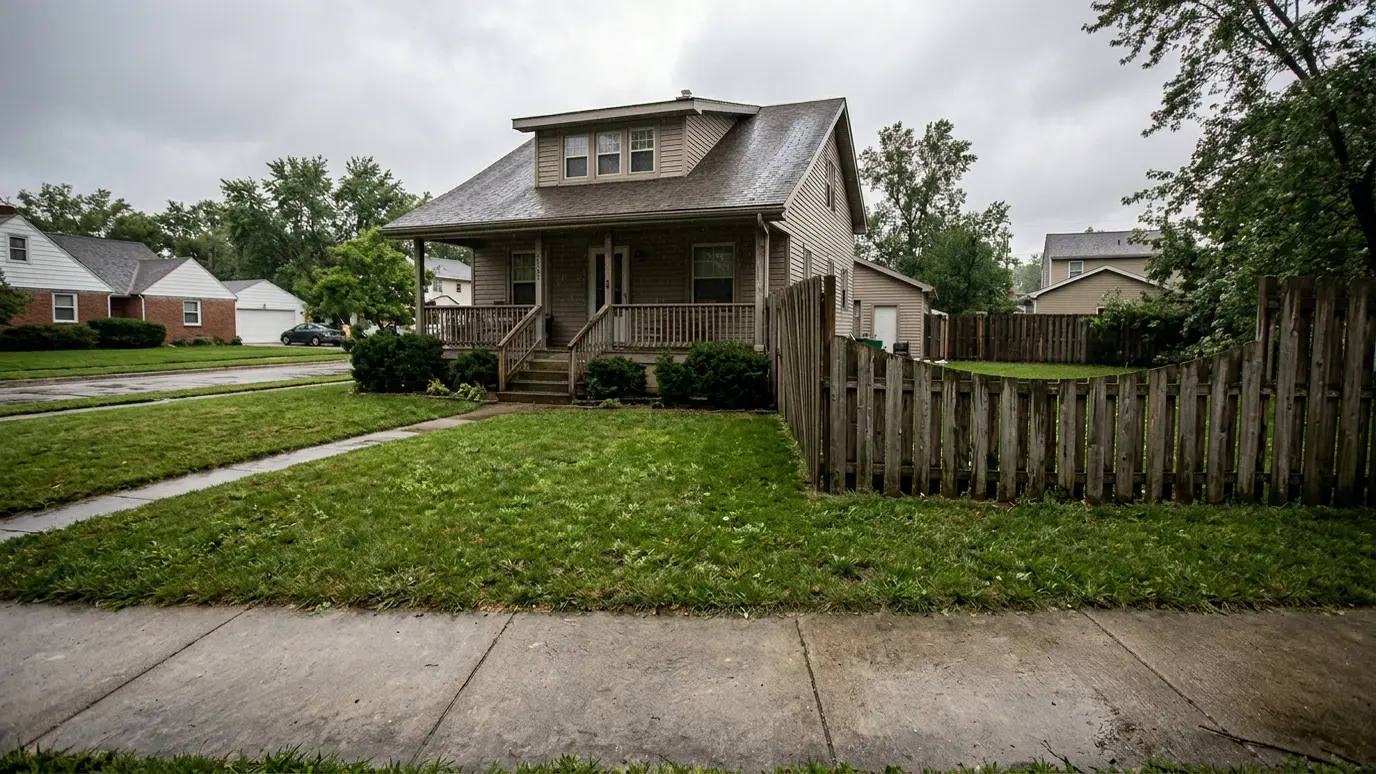 After: Storm debris removal | Music City Junk After: a front yard with a cleared, tidy yard