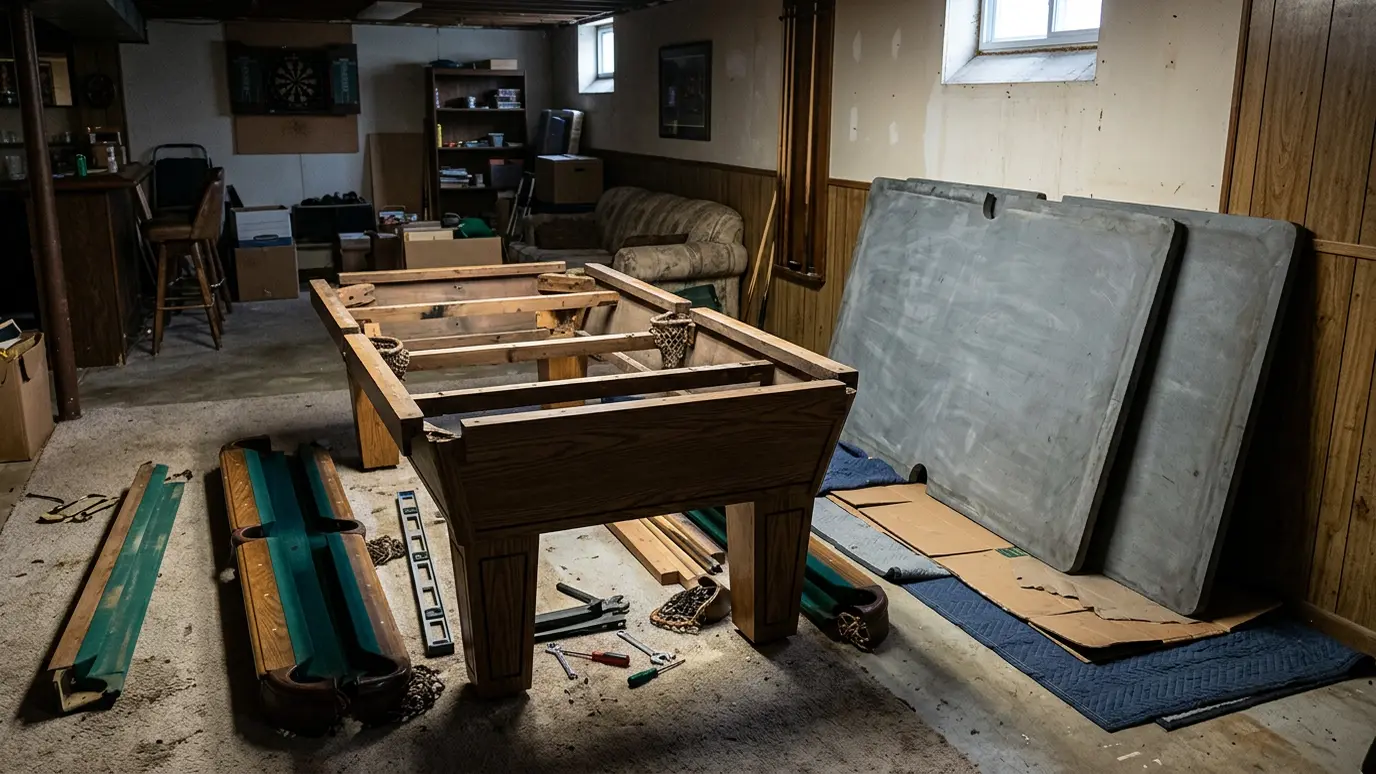 Pool Table Removal | Music City Junk Pool Table Removal in Nashville and Middle Tennessee